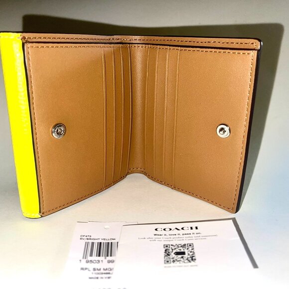 NWT COACH NEW Small Morgan Snap Wallet - Picture 13 of 16
